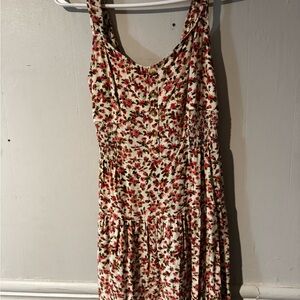 Wild Fable Red Floral Midi Dress